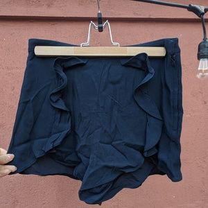 NWT shorts with ruffle detail